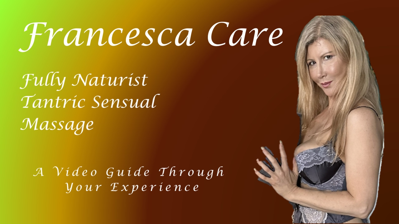 Francesca,doing a face to face full body slie on a naked client